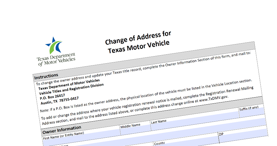 Texas vehicle registrations, titles, and licenses