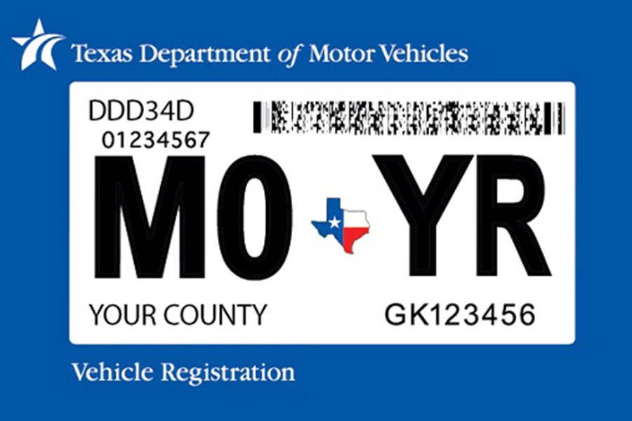 Vehicle registration sticker