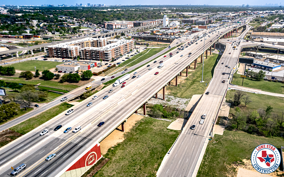 I-35E and Valley View Lane facing south towards I-635, Farmers Branch 