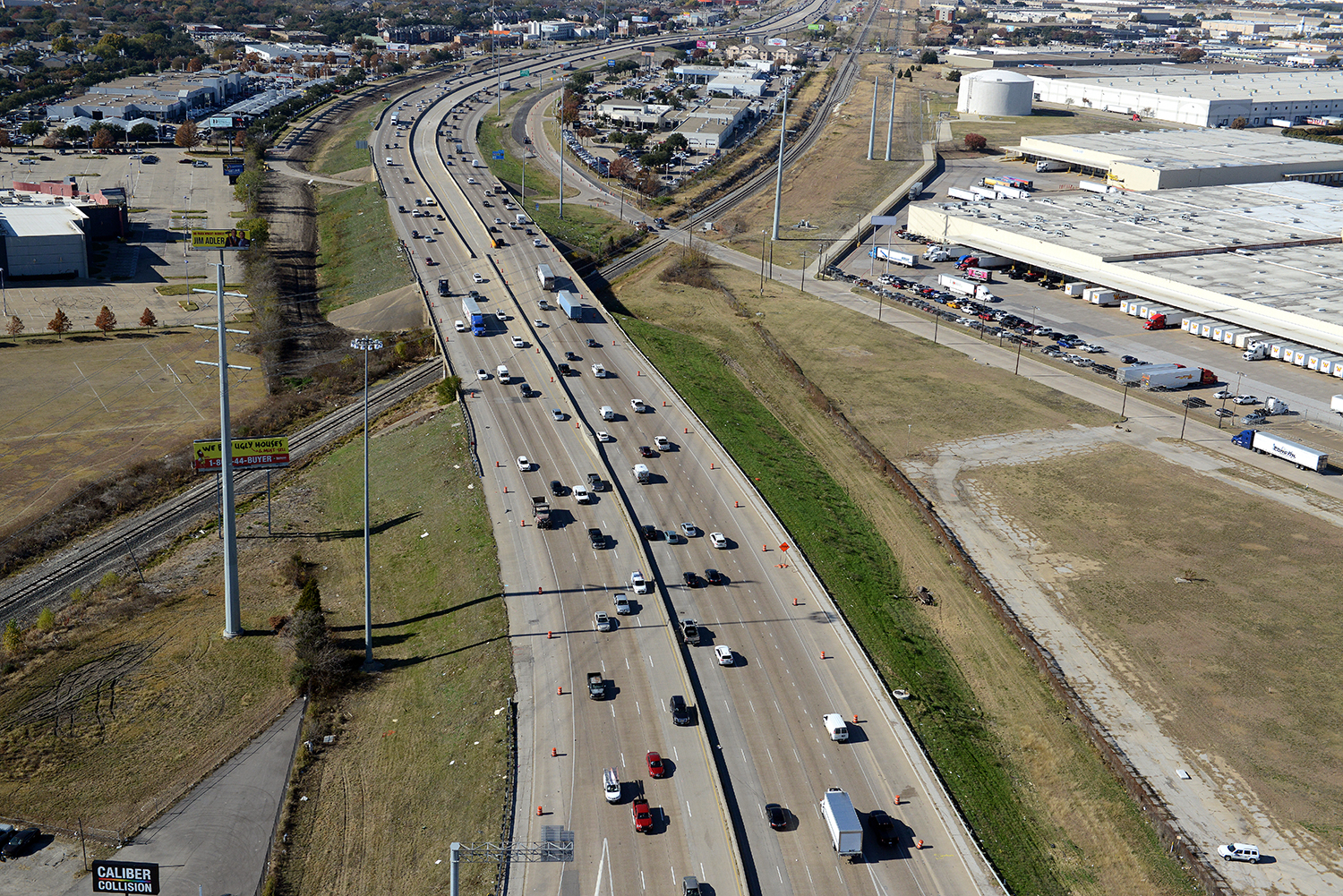 2020 635E at KCS rail aerial view