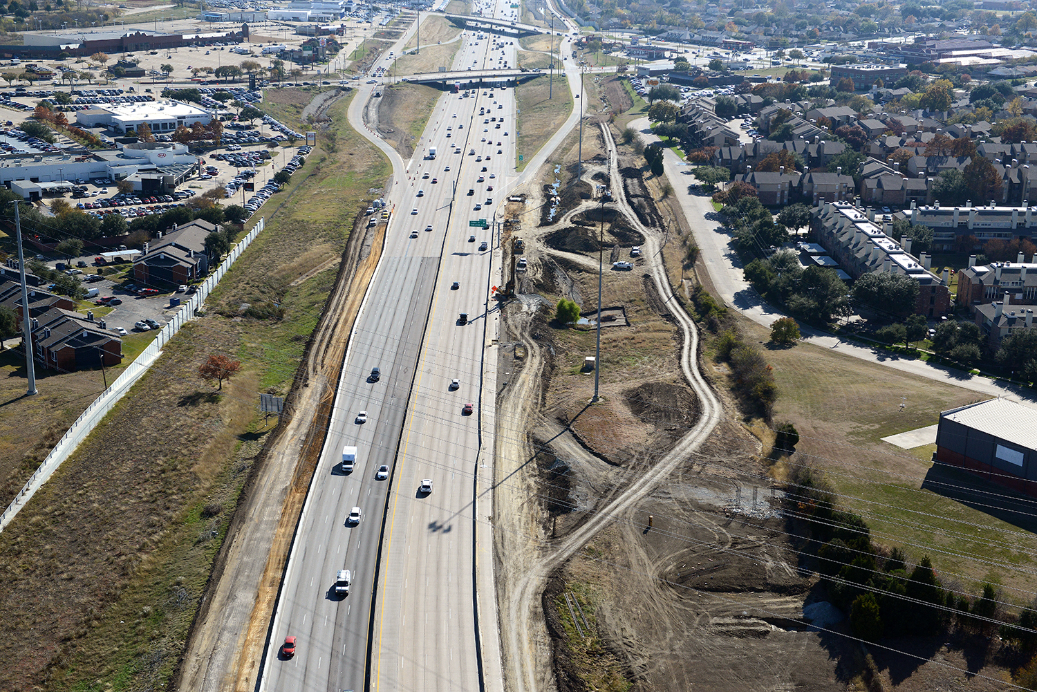 635E aerial view at La Prada and Oates