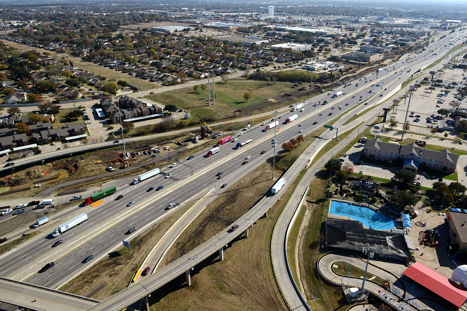 2020 635E at Town east boulevard aerial view