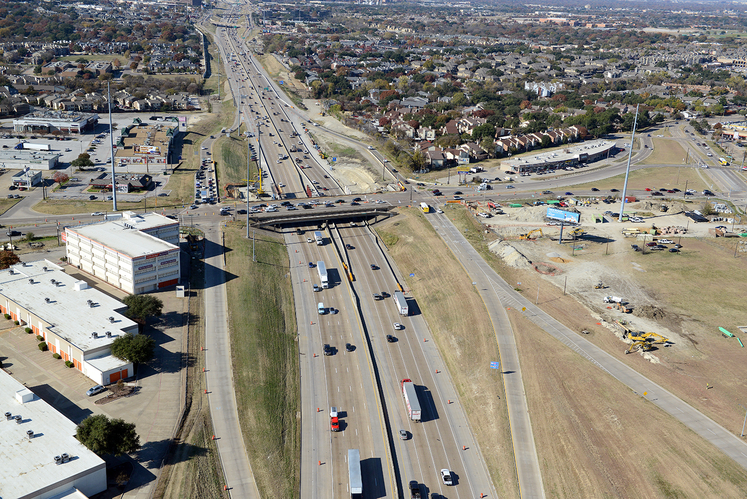 635E aerial view at Skillman