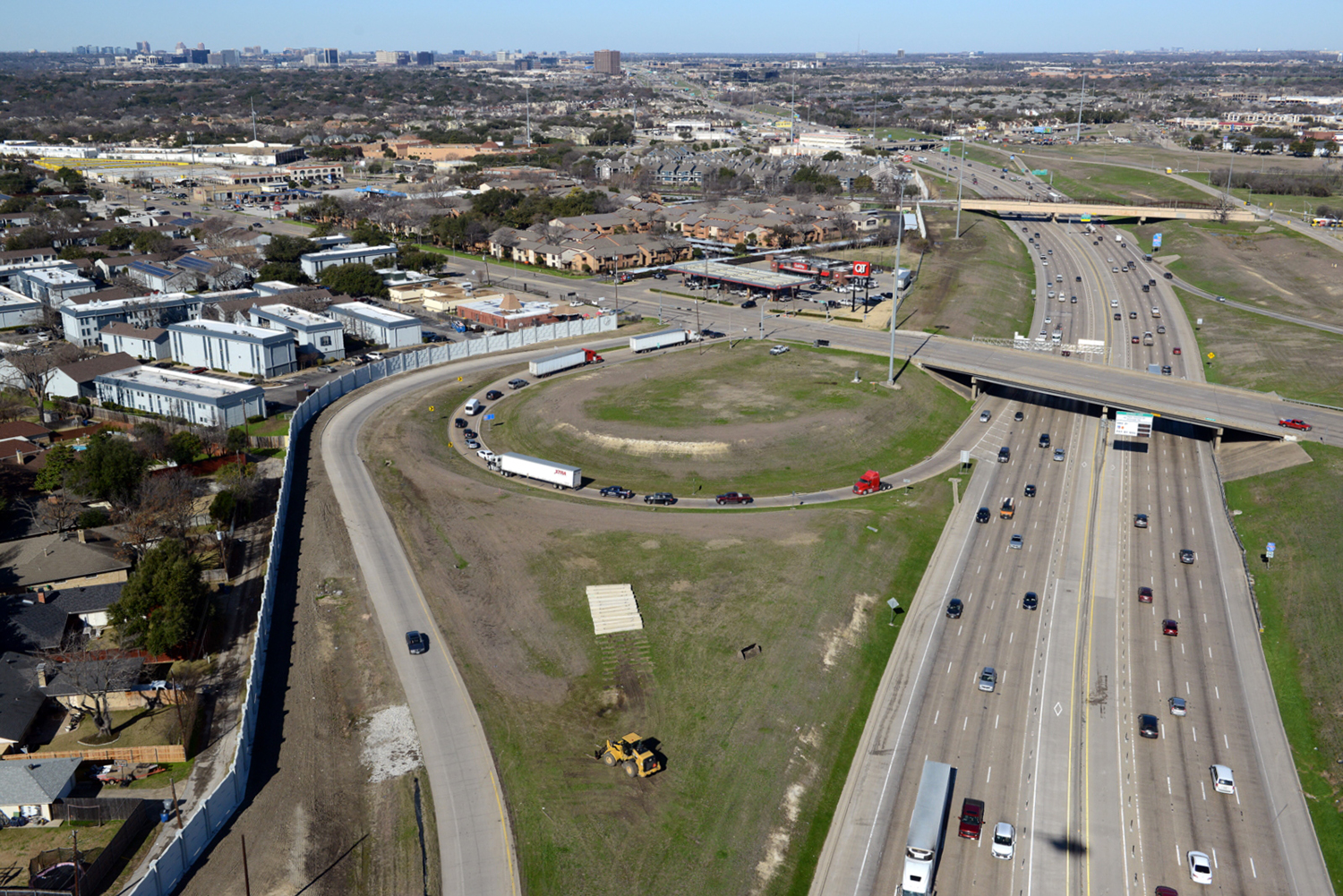 2020 635E aerial view at Royal and Miller