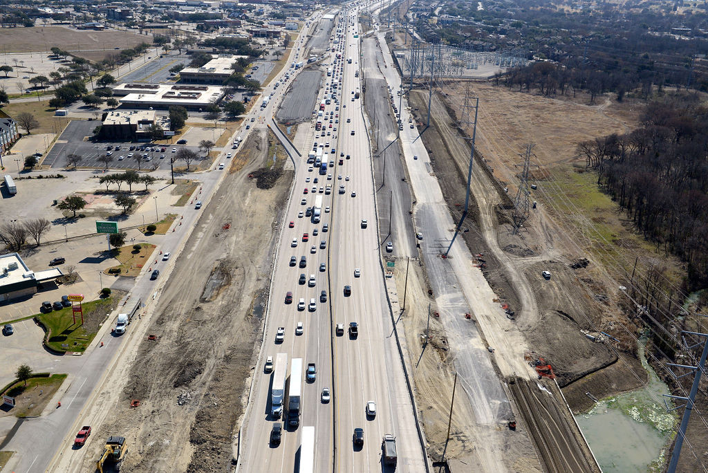 2022 635E aerial view at Northwest hwy