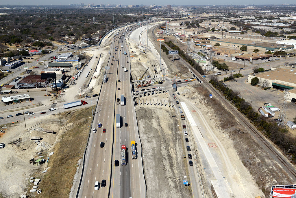 2022 635E aerial view at Plano road