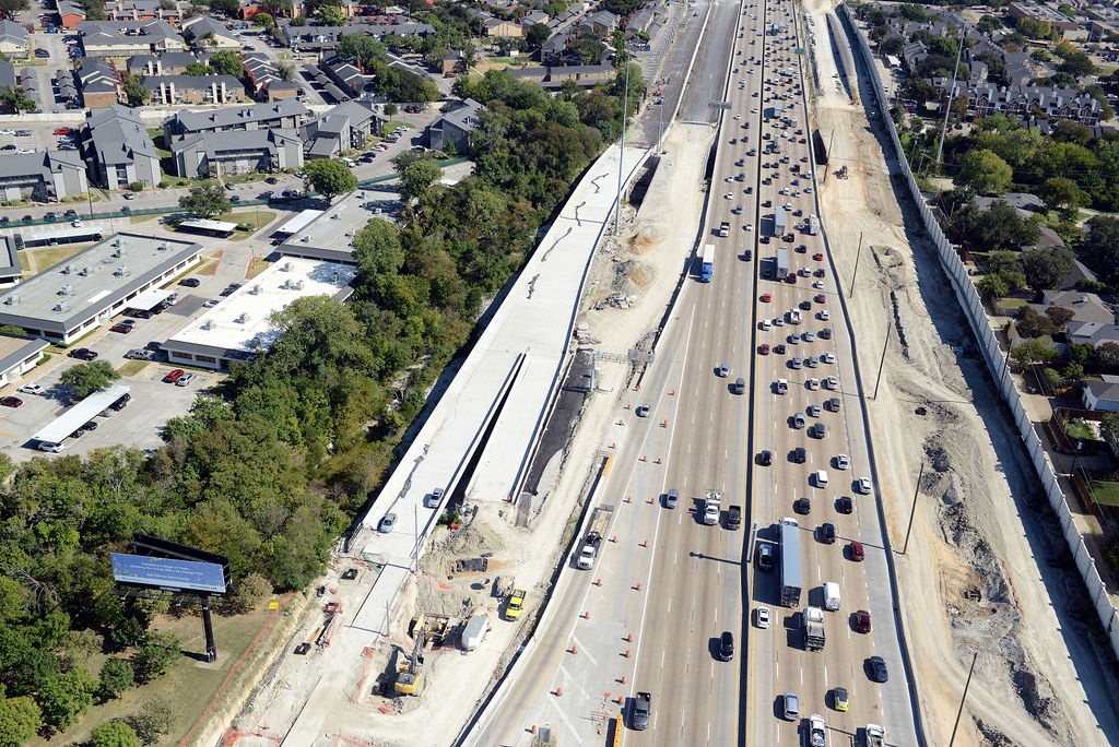 2022 635E aerial view at Plano road