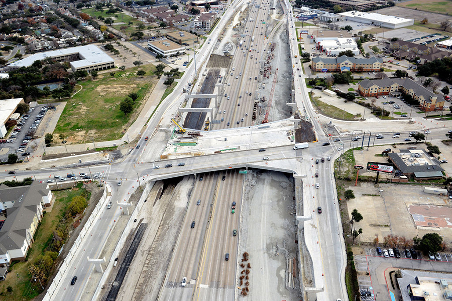 East view of I-635 at Greenville Avenue 