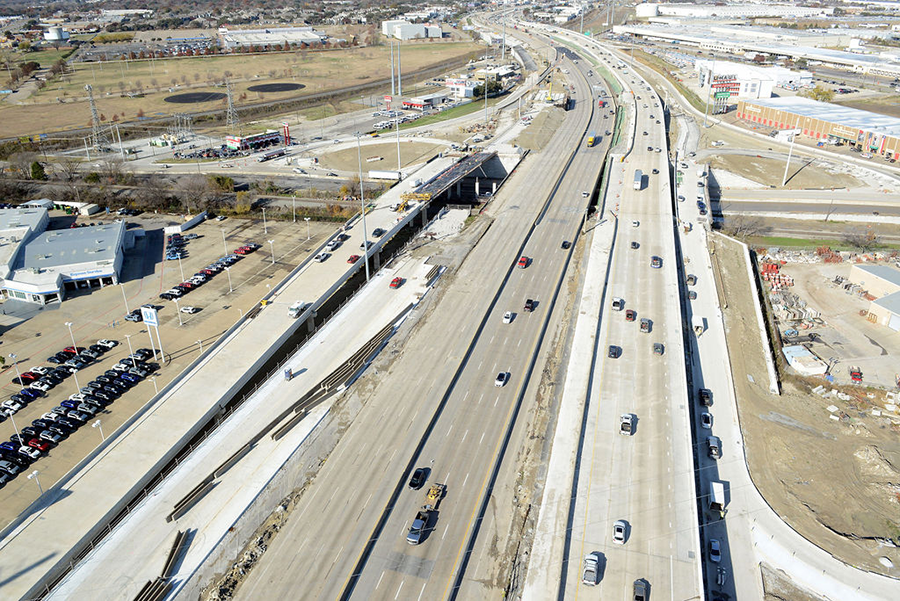 West view of I-635 toward Garland 