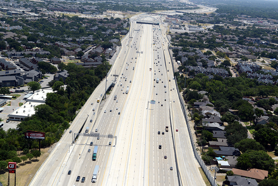 I-635 East looking east toward Skillman