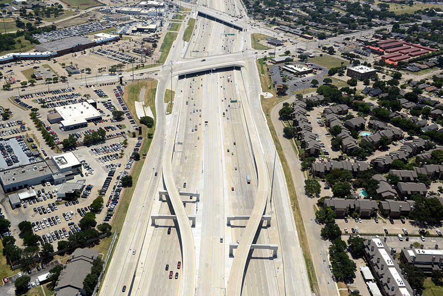 I-635 East at Oates and Galloway looking south