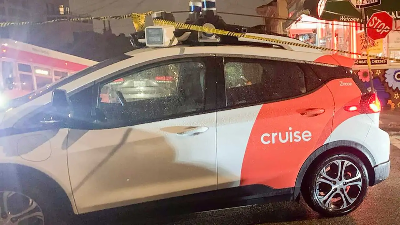 Cruise autonomous car in the rain