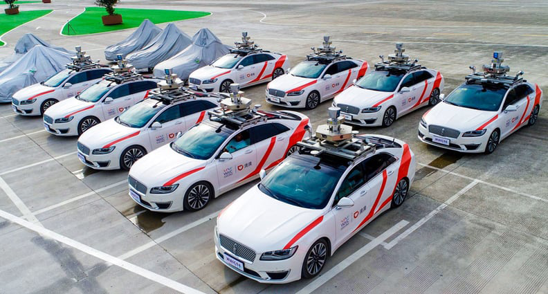 fleet of autonomous cars