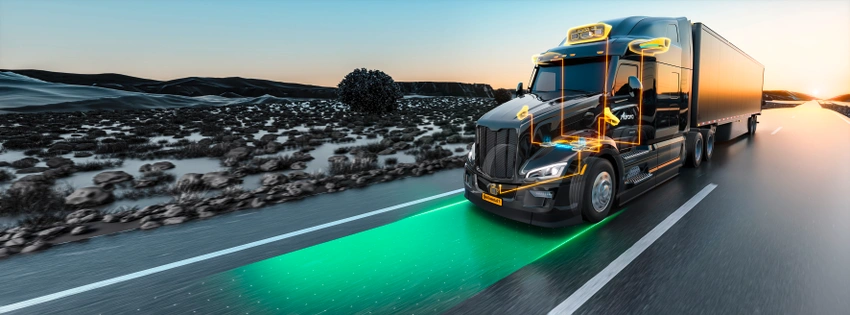 autonomous truck internal detection points