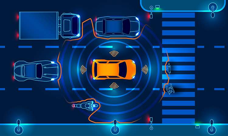 self-driving car detection diagram
