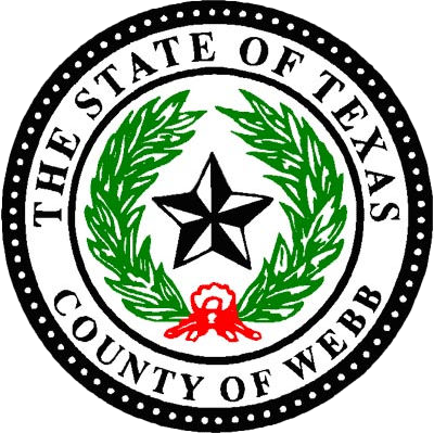 Image of the State of Texas seal for the County of Webb
