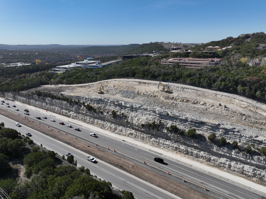 Estabilización de los acantilados oeste - diciembre de 2025