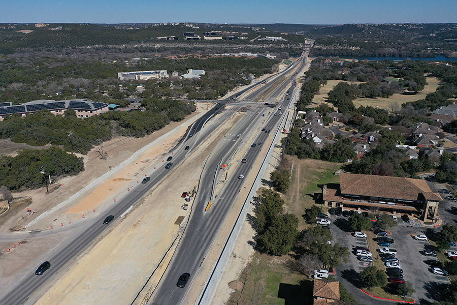 Loop 360 between Westlake Drive and Cedar Street - Jan. 2025