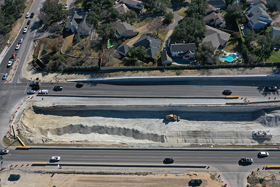 Excavation south of Westlake Drive intersection - Jan. 2025