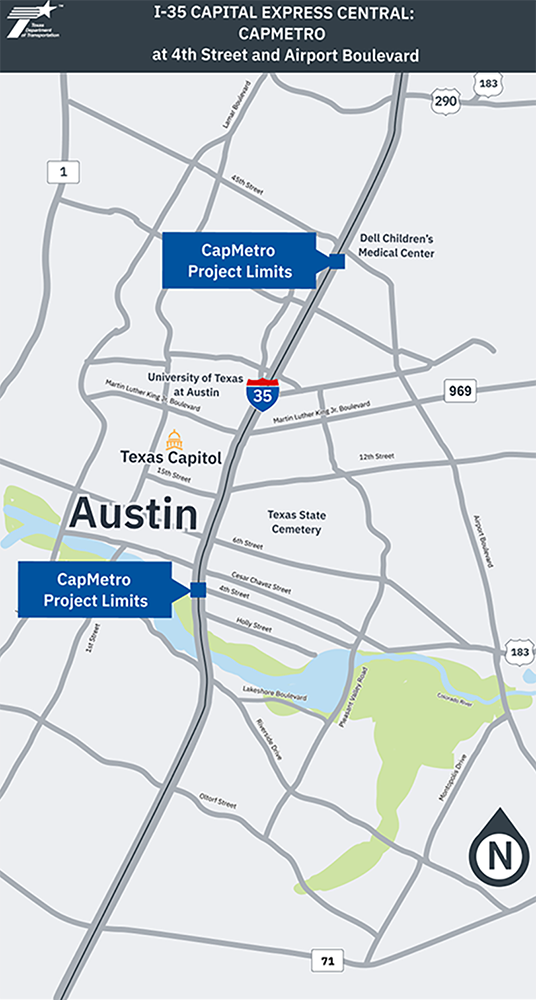 CapEx Central CapMetro/Redline Map
