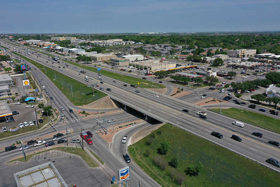 Northbound I-35 at Rundberg Lane - March 2023