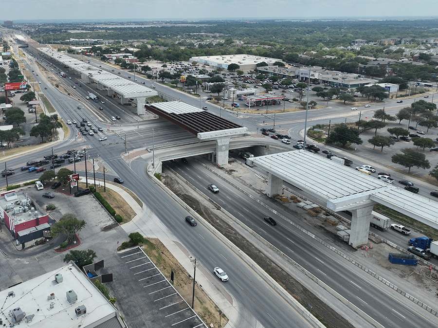 Progress on I-35 at William Cannon Drive, September 2026