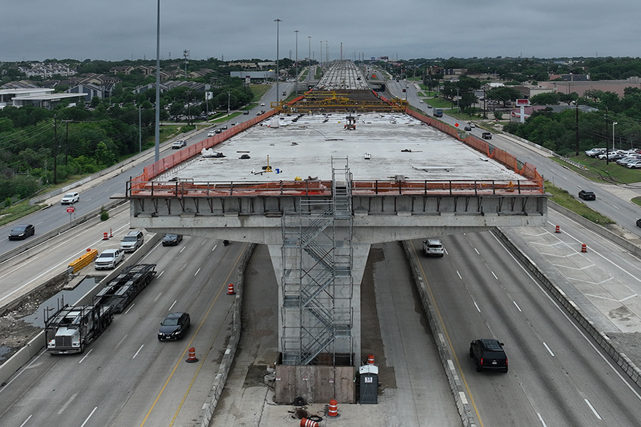 Progress on the elevated managed lanes, May 2026