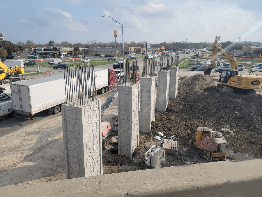 SH 123 bridge reconstruction progress - December 2022
