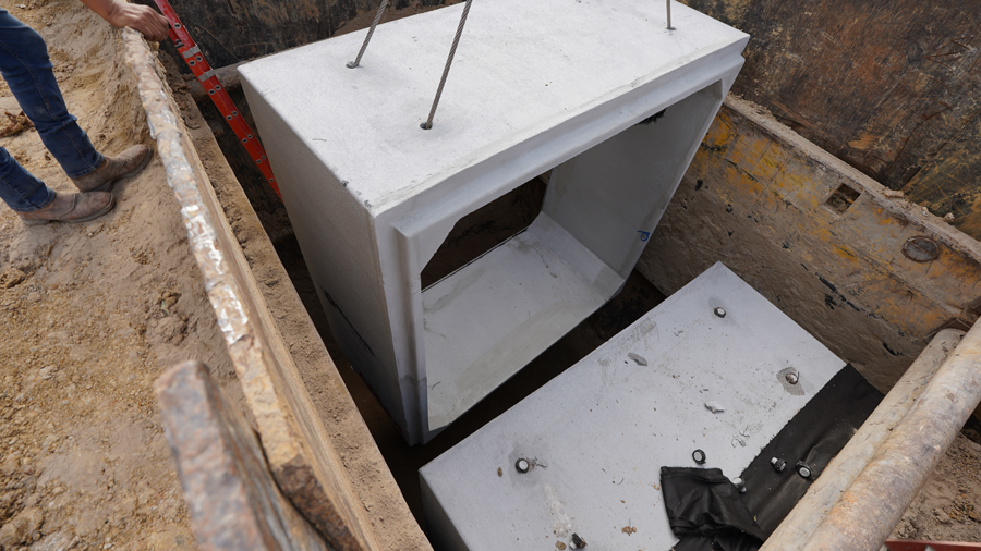 Box almost all the way down.