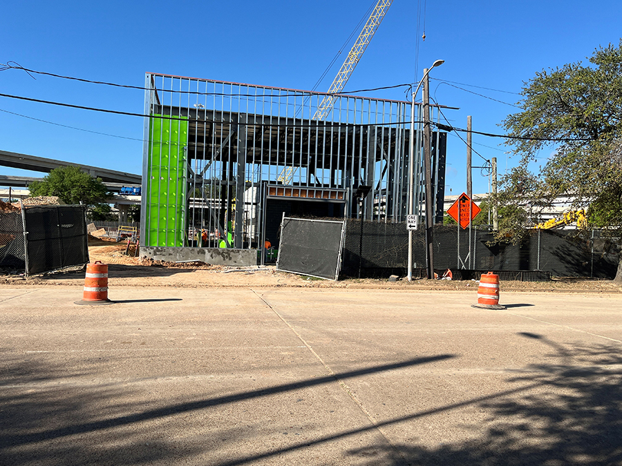 This building will ultimately be the pump station control room.