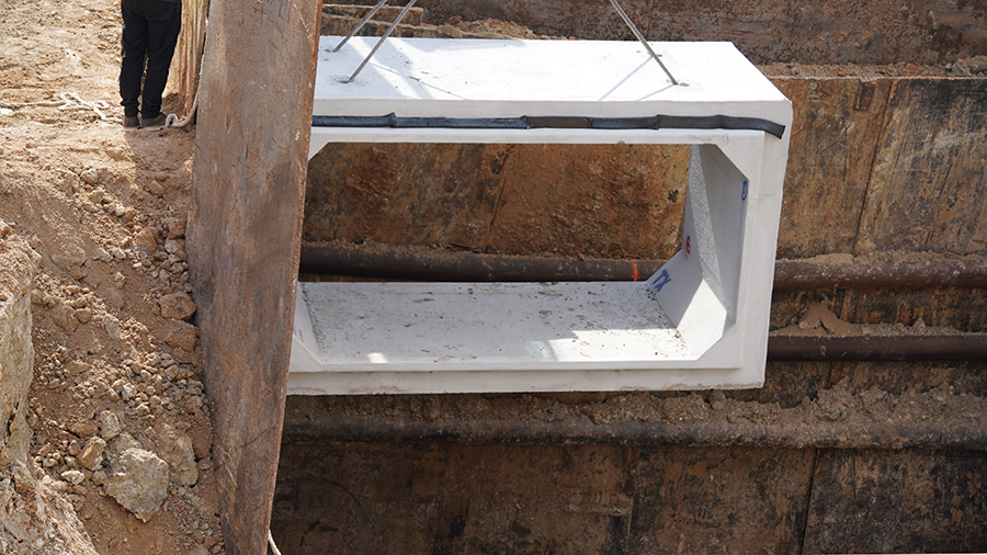 Segmento 3B-1 noviembre 2025 Instalación de caja de alcantarillado pluvial 12 x 6