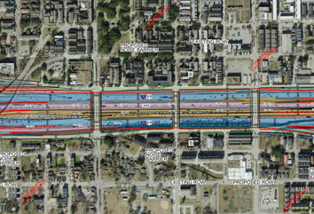 Segment 3 schematic of SH 288 Binz Street Calumet Street