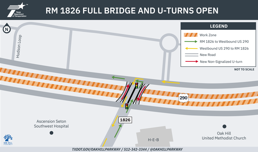 RM 1826 Full Bridge and U-turns open