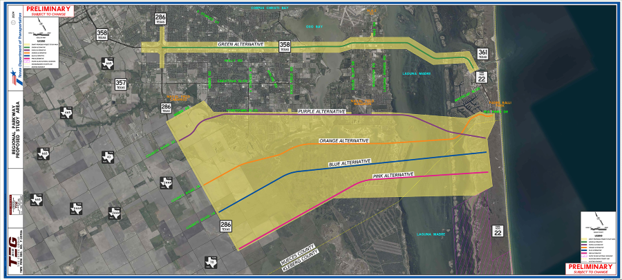 Regional Parkway - North Padre Island Detailed Map