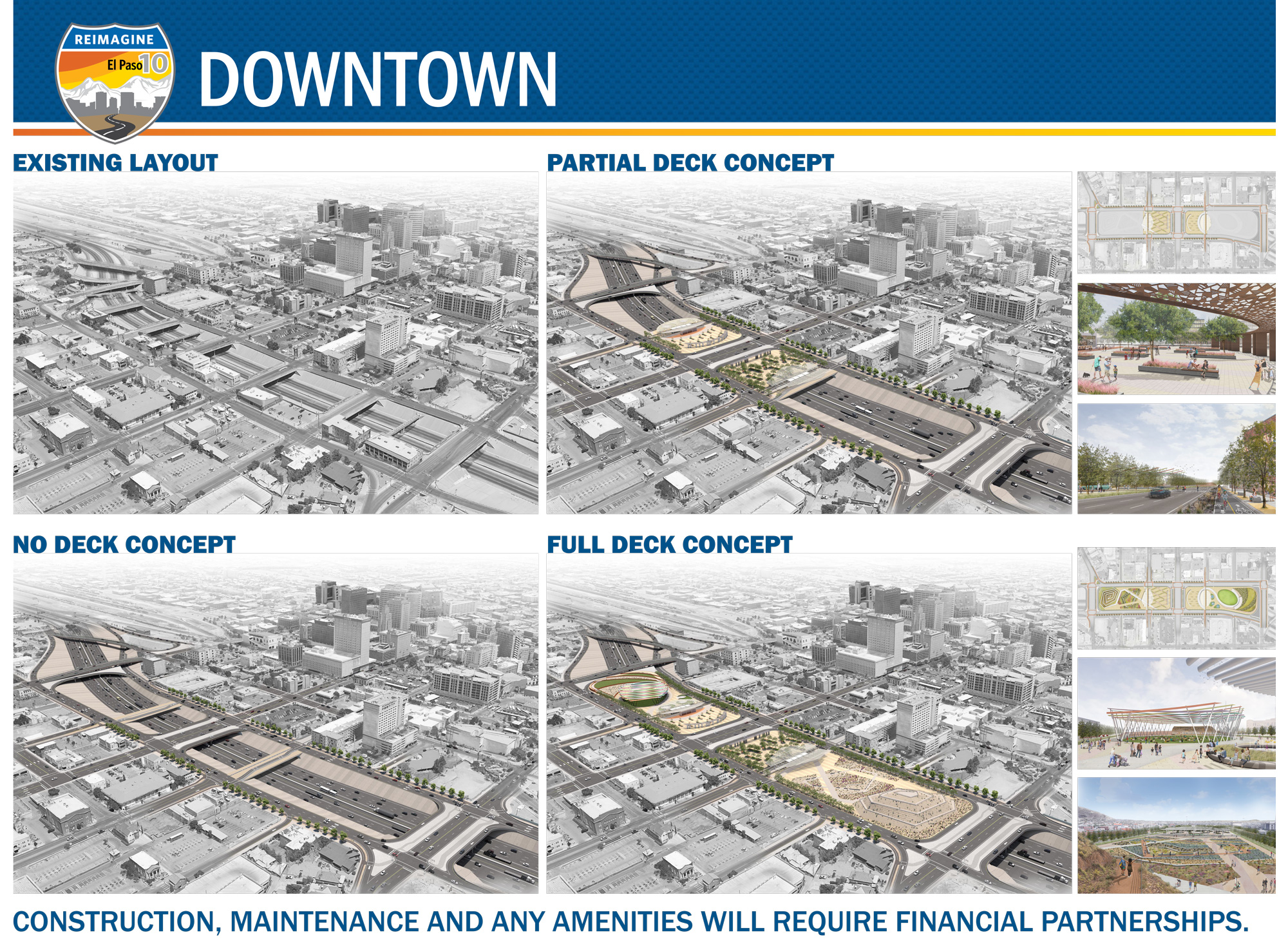 Reimagine I-10 Downtown concept