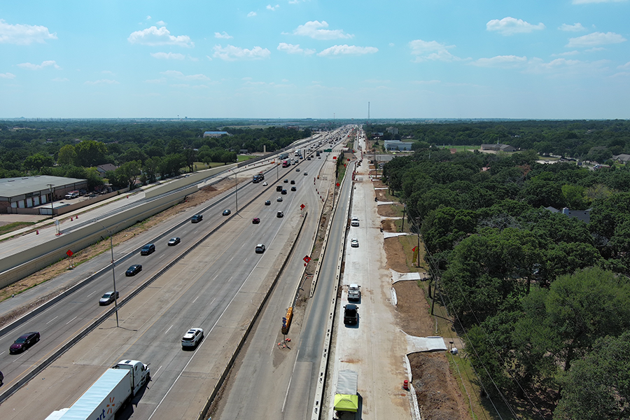 Reconstruction of Frontage Road on I-20 WB and EB in Forest Hill.