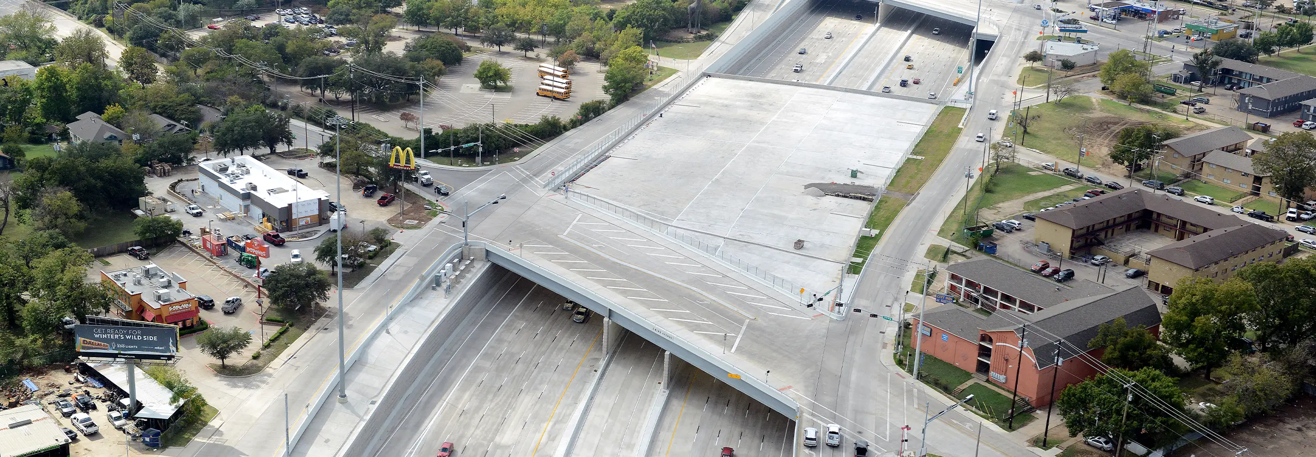 Vista de la US67 en dirección norte en Ewing Avenue