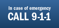In case of emergency, CALL 9-1-1