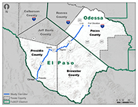 US 67 location map
