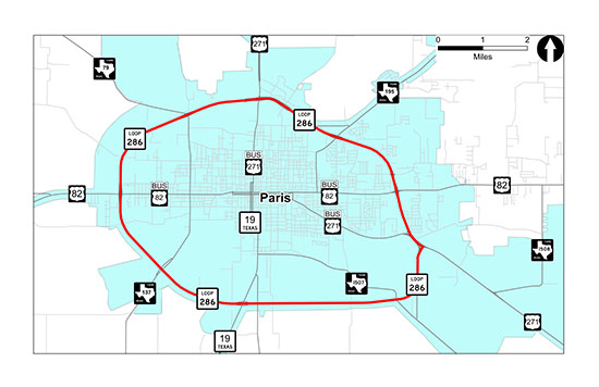 FM 2493 location map