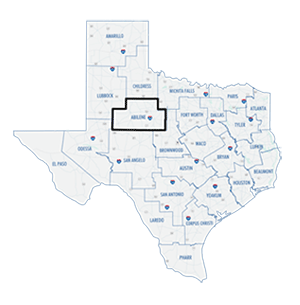 Abilene District County Map