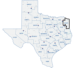 Atlanta District County Map