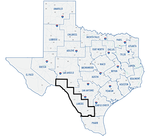 Laredo District county map