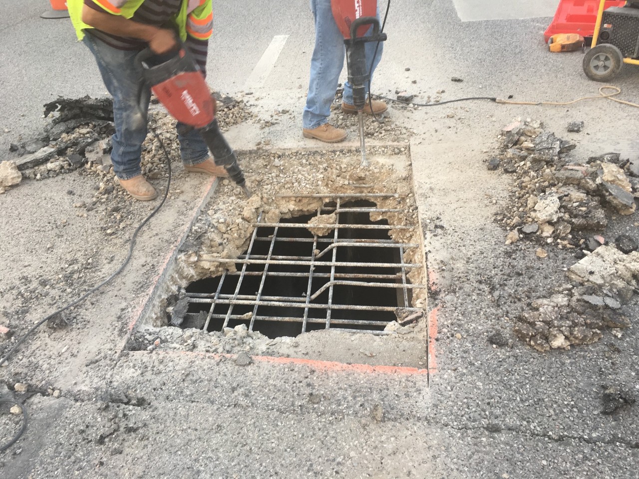Remove deteriorated/unsound concrete (click in image to see full-size image)