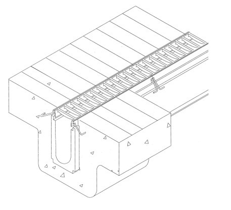 Precast trench drain. (click in image to see full-size image)