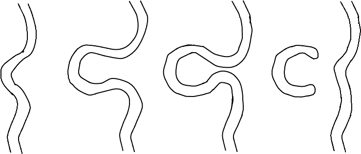Migration Leading to Formation of Oxbow Lake (click in image to see full-size image)