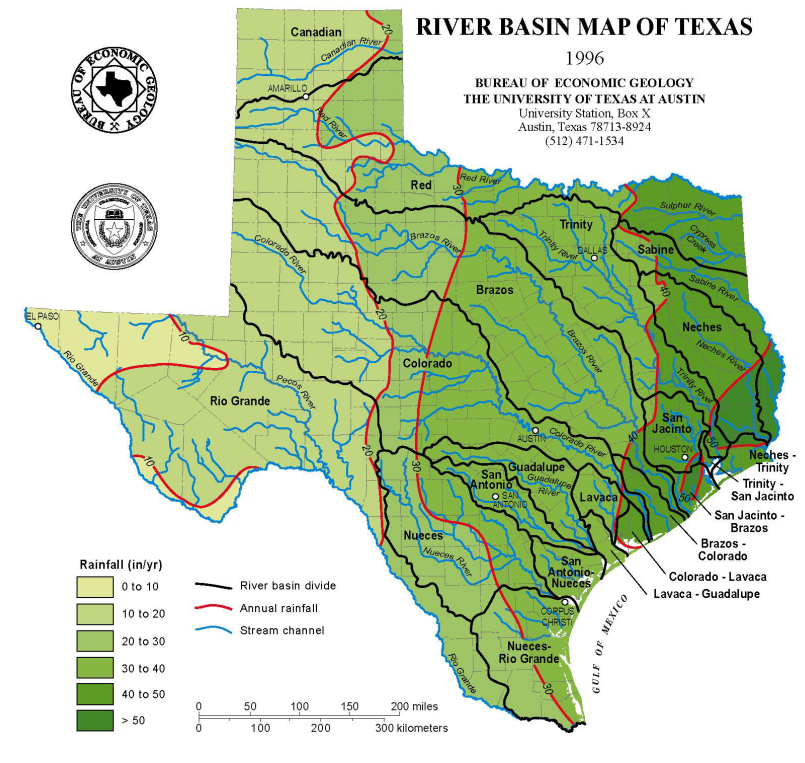 Texas River Basins/Rainfall