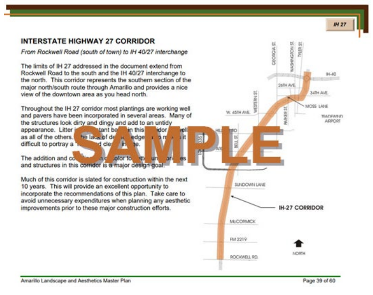 Example of Corridor Segment (SAMPLE)