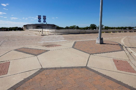 Pavers in Traffic Islands