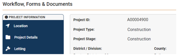 Example of TxC Project ID Number (click in image to see full-size image)